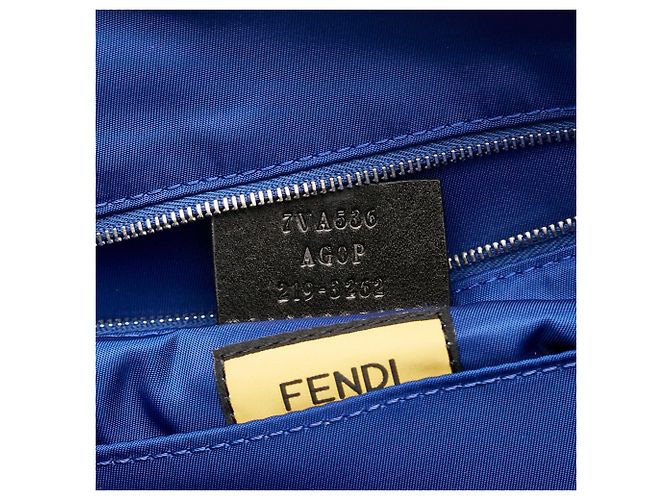Borsa a tracolla Blue Fendi FF Lock - vista 7