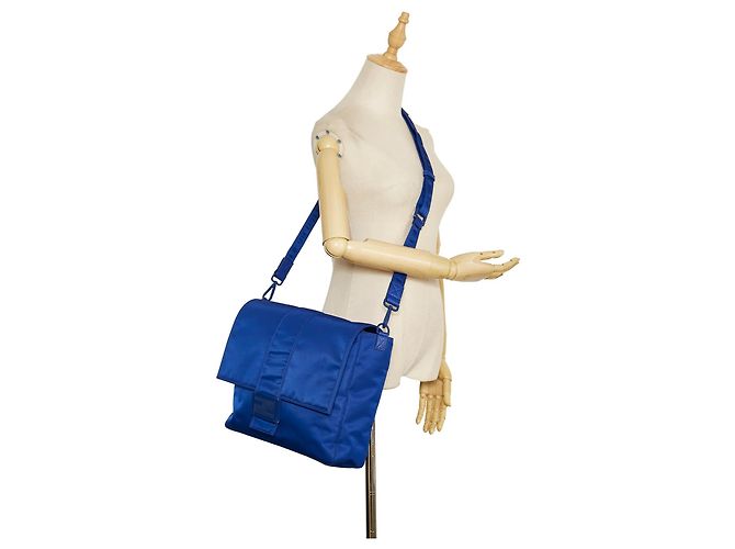 Borsa a tracolla Blue Fendi FF Lock - vista 9