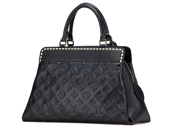 Borsa Louis Vuitton Monogram Empreinte Vosges MM nera Nero - vista 2