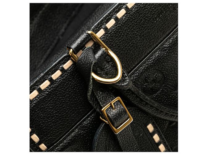 Borsa Louis Vuitton Monogram Empreinte Vosges MM nera Nero - vista 9