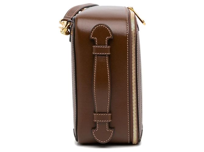Borsa satchel Gucci GG Supreme Azalea Box marrone - vista 4