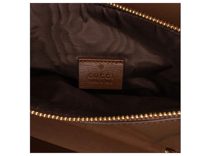 Borsa satchel Gucci GG Supreme Azalea Box marrone - vista 9