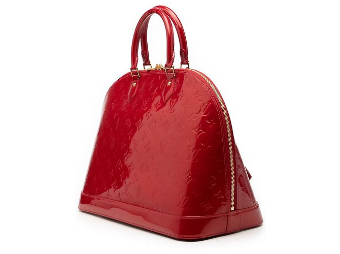 Borsa Louis Vuitton Monogram Vernis Alma GM rossa Rosso - vista 2