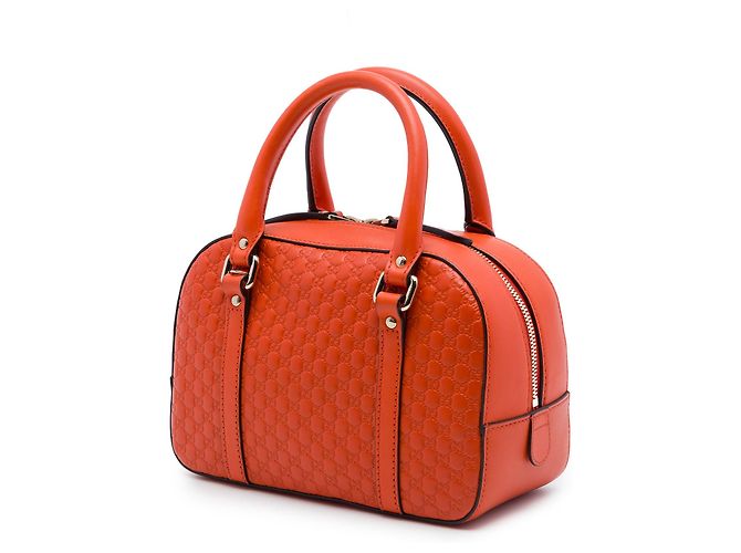 Borsa Gucci Small Microguccissima Bree Arancione - vista 2