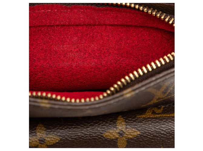 Clutch Louis Vuitton Monogram Partition marrone - vista 6