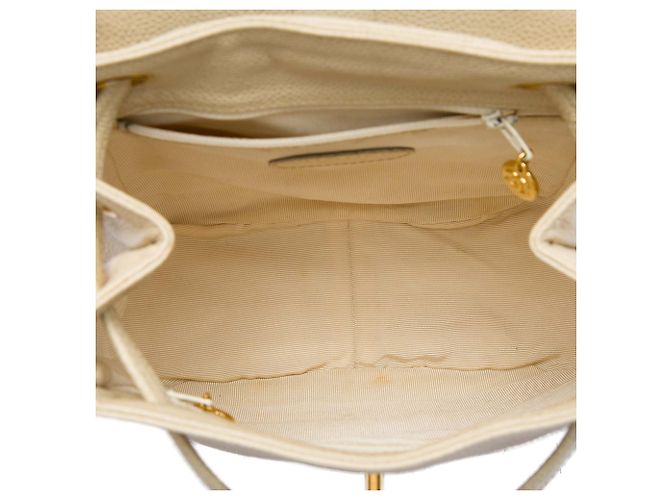 Chanel Caviar Triple CC Rucksack Weiß - Ansicht 4