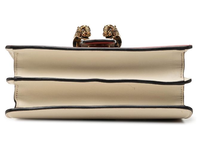 Borsa Dionysus Gucci in pelle di vitello e bambù bianco con tracolla Web - vista 3
