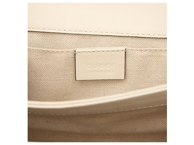 Borsa Dionysus Gucci in pelle di vitello e bambù bianco con tracolla Web - vista 5