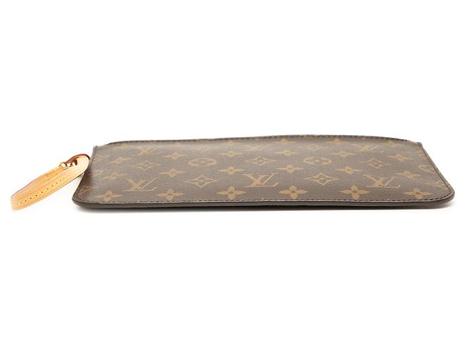 Pochette Louis Vuitton Monogram Neverfull MM Marrone - vista 4