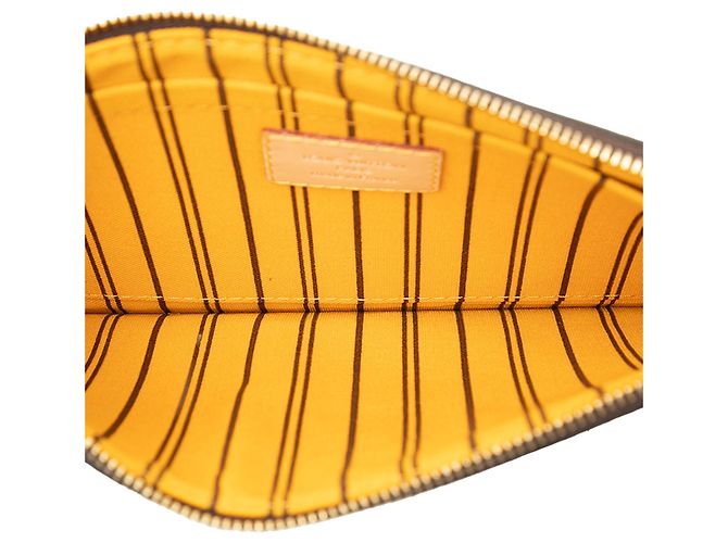 Pochette Louis Vuitton Monogram Neverfull MM Marrone - vista 5