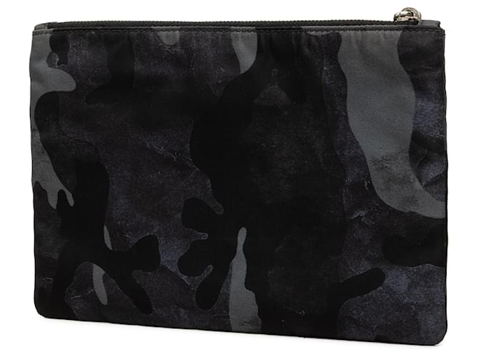 Clutch Prada Tessuto Camouflage Blu - vista 2