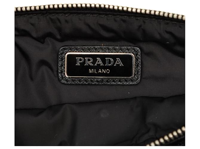 Clutch Prada Tessuto Camouflage Blu - vista 5