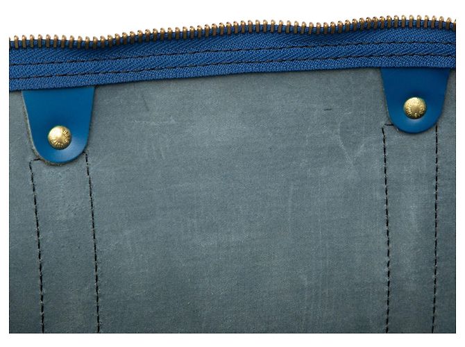 Borsa da viaggio blu Louis Vuitton Epi Keepall 55 - vista 5