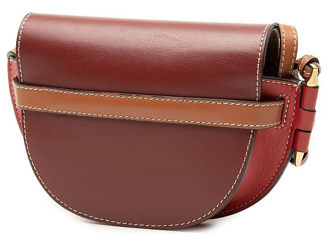 Borsa a tracolla LOEWE Mini Tricolor Leather Gate rossa Rosso - vista 2