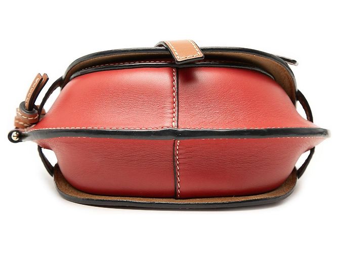 Borsa a tracolla LOEWE Mini Tricolor Leather Gate rossa Rosso - vista 3