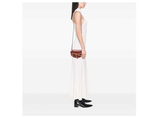 Borsa a tracolla LOEWE Mini Tricolor Leather Gate rossa Rosso - vista 6