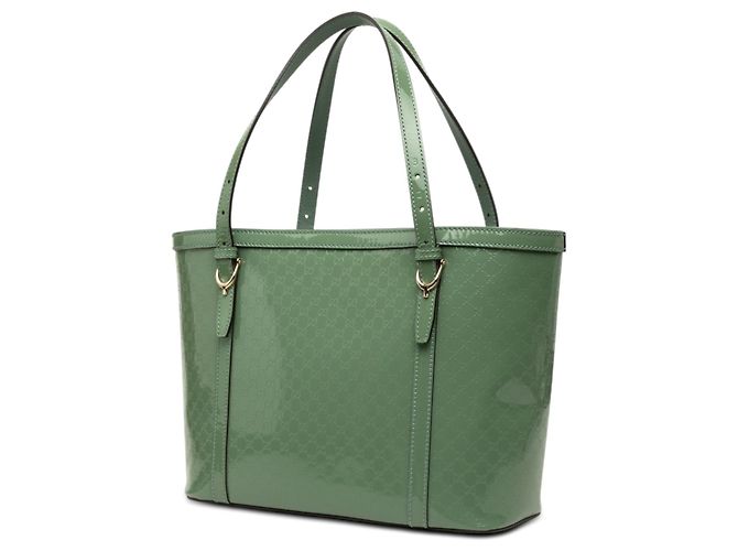 Tote Nice in microguccissima vernice verde Gucci - vista 2