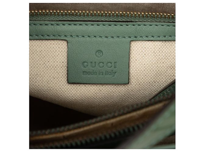 Tote Nice in microguccissima vernice verde Gucci - vista 5