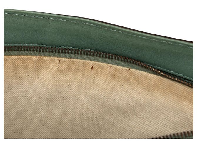 Tote Nice in microguccissima vernice verde Gucci - vista 6