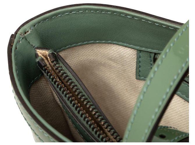 Tote Nice in microguccissima vernice verde Gucci - vista 8