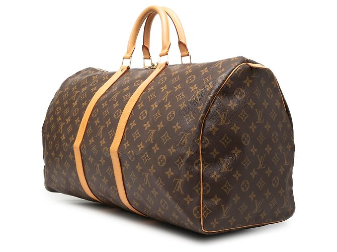 Borsa da viaggio Louis Vuitton Monogram Keepall 55 marrone - vista 2