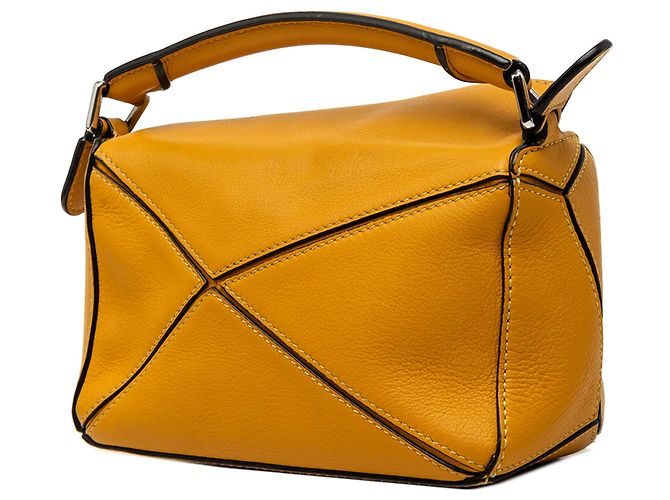 Borsa LOEWE Mini Calfskin Puzzle gialla Giallo - vista 2
