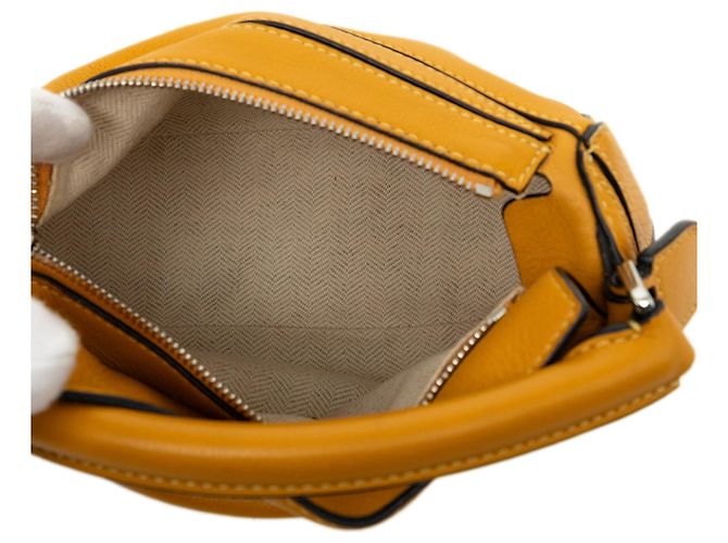 Borsa LOEWE Mini Calfskin Puzzle gialla Giallo - vista 4