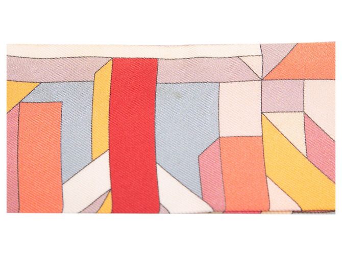 Hermès Perspective Cavaliere Seidentuch Twilly Rosa Pink - Ansicht 5