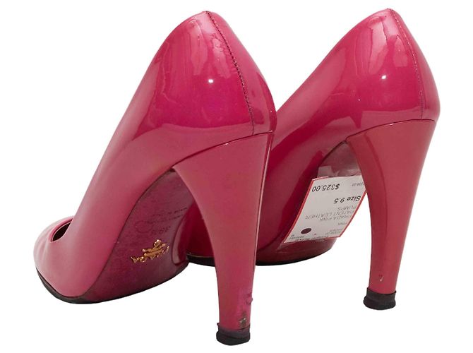 Fuchsia Prada Lackleder-Pumps Größe 39.5 Pink - Ansicht 5