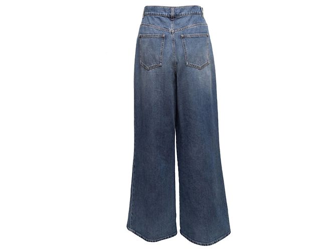 Jeans de pierna ancha CC Pocket Chanel en lavado medio Talla FR 40 Azul - vista 3
