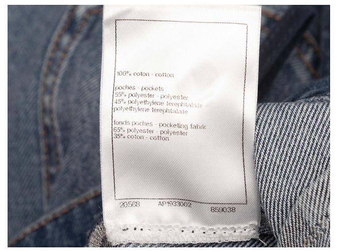 Jeans de pierna ancha CC Pocket Chanel en lavado medio Talla FR 40 Azul - vista 5