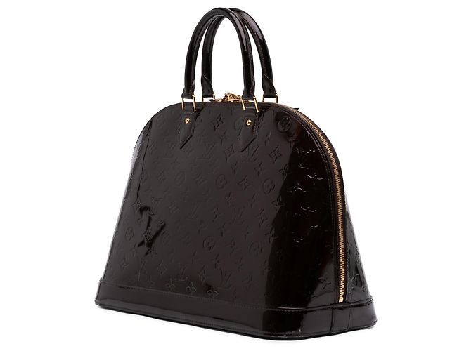 Borsa Louis Vuitton Monogram Vernis Alma GM Viola Porpora - vista 2
