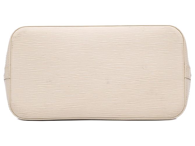 Borsa Louis Vuitton Epi Alma PM bianca Bianco - vista 3