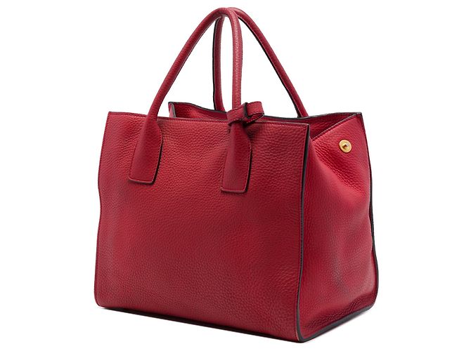 Borsa Tote Convertible Aperta Prada Vitello Daino rossa Rosso - vista 2