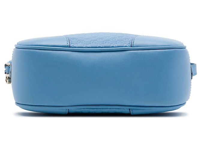 Borsa a tracolla blu Gucci Microguccissima Bree - vista 3