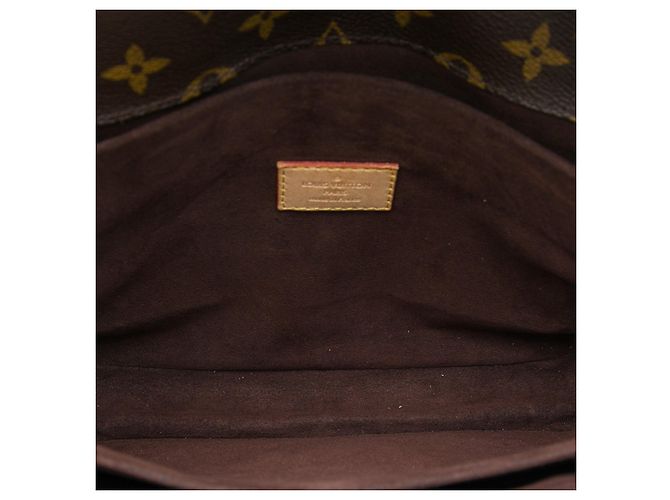 Borsa Louis Vuitton Monogram Pochette Metis marrone - vista 4