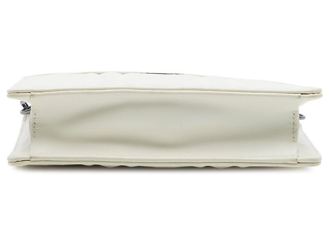 Borsa a tracolla White Dior Macrocannage Diamond Calfskin Caro Every Dior Bianco - vista 3