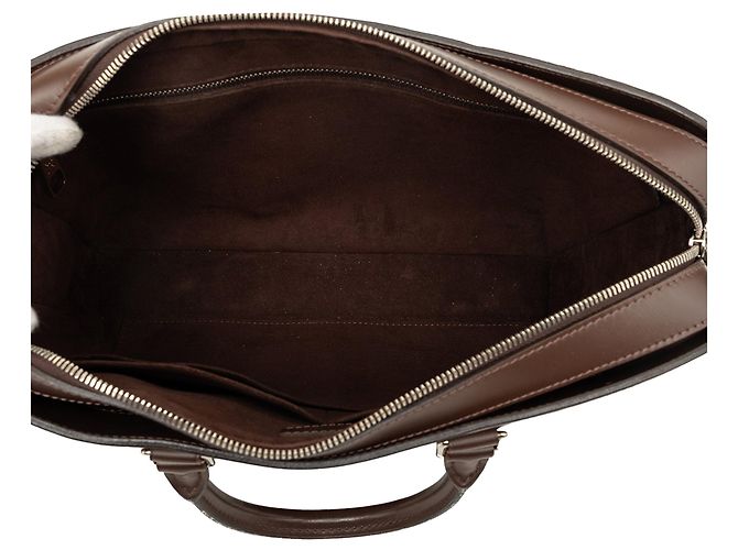 Borsa Business Louis Vuitton Epi Brooks Marrone - vista 4