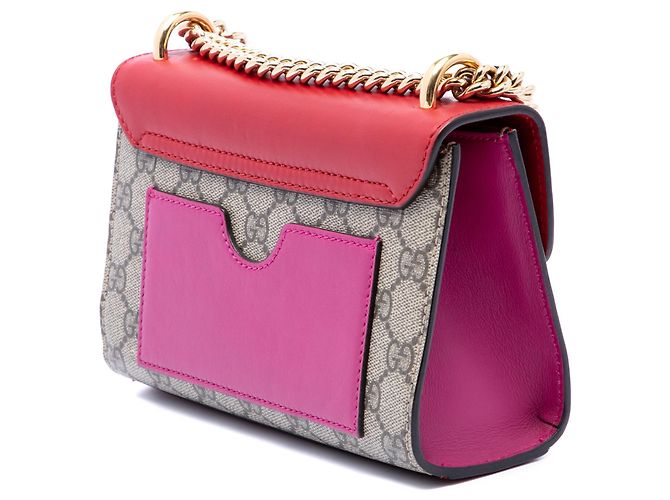 Padlock Borsa a tracolla Gucci Small GG Supreme con lucchetto beige - vista 2