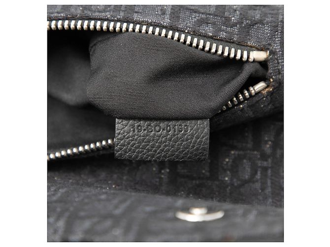 Borsa a tracolla Saddle in tela Dior Oblique nera Nero - vista 6