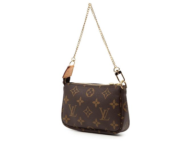 Borsa Louis Vuitton Monogram Mini Pochette Accessoires marrone - vista 2