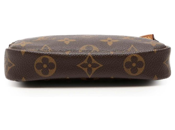 Borsa Louis Vuitton Monogram Mini Pochette Accessoires marrone - vista 3