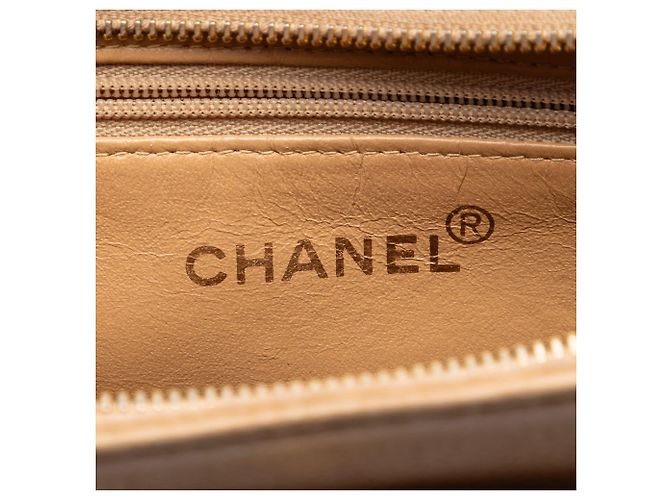 Tote Chanel CC Caviar Turn Lock Tan Cammello - vista 5