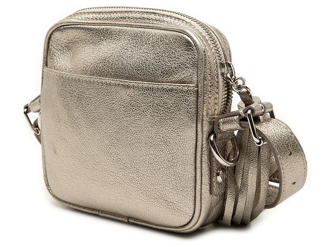Borsa a tracolla LOEWE Mini Metallic Goatskin Anagram Tassel Argento - vista 2