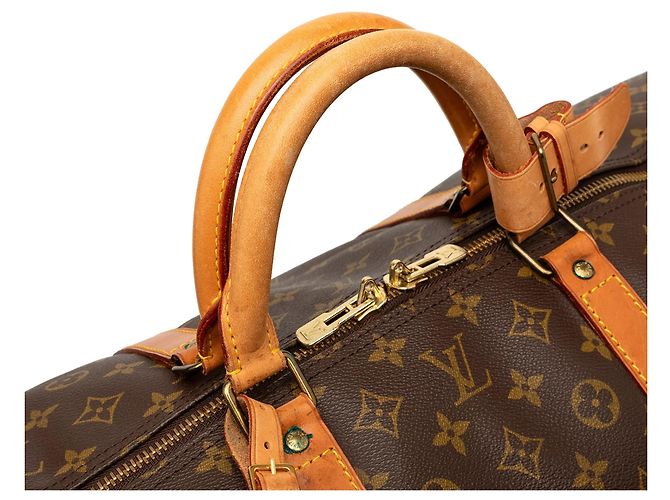 Borsa da viaggio Louis Vuitton Monogram Keepall 60 marrone - vista 10