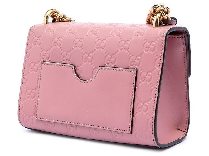 Borsa a tracolla Gucci Small Guccissima Padlock rosa - vista 2
