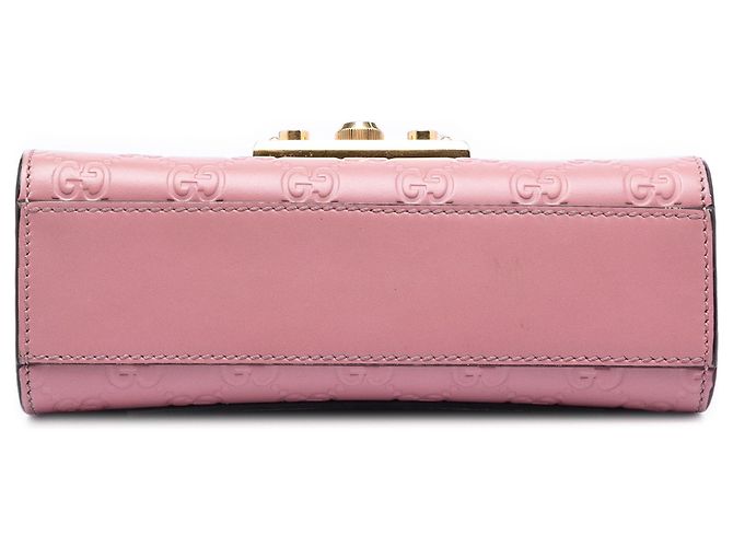 Borsa a tracolla Gucci Small Guccissima Padlock rosa - vista 3