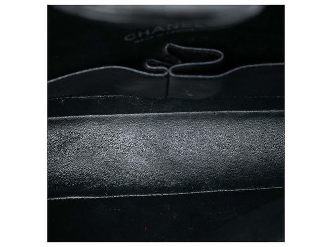 Borsa a tracolla Chanel Medium Classic Chevron Lambskin So Black Double Flap nera Nero - vista 4