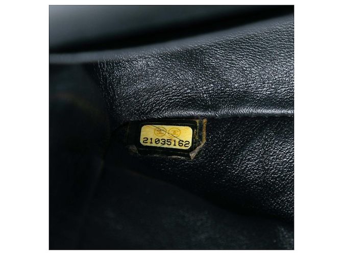 Borsa a tracolla Chanel Medium Classic Chevron Lambskin So Black Double Flap nera Nero - vista 5