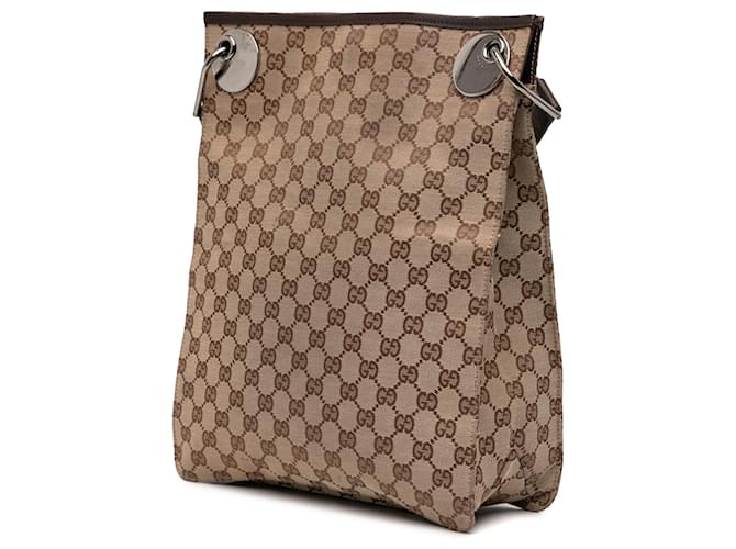 Borsa a tracolla Gucci GG Canvas Eclipse marrone - vista 2